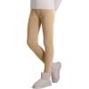 imageKEREDA Girls Fleece Lined Leggings Winter Warm Pants for Kids 314 YearsBeige