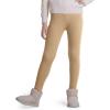 imageKEREDA Girls Fleece Lined Leggings Winter Warm Pants for Kids 314 YearsBeige