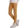 imageKEREDA Girls Fleece Lined Leggings Winter Warm Pants for Kids 314 YearsBrown