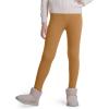 imageKEREDA Girls Fleece Lined Leggings Winter Warm Pants for Kids 314 YearsBrown