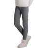 imageKEREDA Girls Fleece Lined Leggings Winter Warm Pants for Kids 314 YearsDark Grey