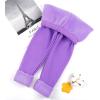 imageKEREDA Girls Fleece Lined Leggings Winter Warm Pants for Kids 314 YearsLight Purple