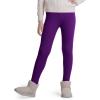 imageKEREDA Girls Fleece Lined Leggings Winter Warm Pants for Kids 314 YearsPurple
