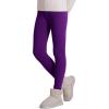 imageKEREDA Girls Fleece Lined Leggings Winter Warm Pants for Kids 314 YearsPurple