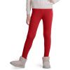 imageKEREDA Girls Fleece Lined Leggings Winter Warm Pants for Kids 314 YearsRed