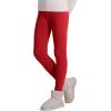 imageKEREDA Girls Fleece Lined Leggings Winter Warm Pants for Kids 314 YearsRed