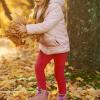 imageKEREDA Girls Fleece Lined Leggings Winter Warm Pants for Kids 314 YearsRed