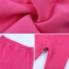 imageKEREDA Girls Fleece Lined Leggings Winter Warm Pants for Kids 314 YearsRose Red