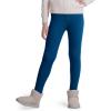 imageKEREDA Girls Fleece Lined Leggings Winter Warm Pants for Kids 314 YearsSteelblue