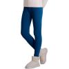 imageKEREDA Girls Fleece Lined Leggings Winter Warm Pants for Kids 314 YearsSteelblue