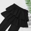 imageKEREDA Girls Leggings Ruffle Skirt School Uniform Pants Kids Clothes 414 YearsBlack
