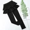 imageKEREDA Girls Leggings Ruffle Skirt School Uniform Pants Kids Clothes 414 YearsBlack