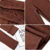 imageKEREDA Girls Leggings Ruffle Skirt School Uniform Pants Kids Clothes 414 YearsBrown