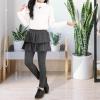 imageKEREDA Girls Leggings Ruffle Skirt School Uniform Pants Kids Clothes 414 YearsDark Grey