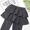 imageKEREDA Girls Leggings Ruffle Skirt School Uniform Pants Kids Clothes 414 YearsDark Grey