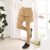 imageKEREDA Girls Leggings Ruffle Skirt School Uniform Pants Kids Clothes 414 YearsKhaki