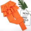 imageKEREDA Girls Leggings Ruffle Skirt School Uniform Pants Kids Clothes 414 YearsLorange