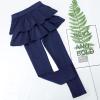 imageKEREDA Girls Leggings Ruffle Skirt School Uniform Pants Kids Clothes 414 YearsNavy