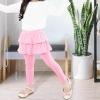 imageKEREDA Girls Leggings Ruffle Skirt School Uniform Pants Kids Clothes 414 YearsPink