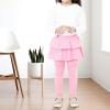 imageKEREDA Girls Leggings Ruffle Skirt School Uniform Pants Kids Clothes 414 YearsPink