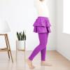 imageKEREDA Girls Leggings Ruffle Skirt School Uniform Pants Kids Clothes 414 YearsPurple