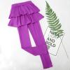 imageKEREDA Girls Leggings Ruffle Skirt School Uniform Pants Kids Clothes 414 YearsPurple