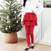 imageKEREDA Girls Leggings Ruffle Skirt School Uniform Pants Kids Clothes 414 YearsRed
