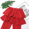 imageKEREDA Girls Leggings Ruffle Skirt School Uniform Pants Kids Clothes 414 YearsRed