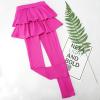 imageKEREDA Girls Leggings Ruffle Skirt School Uniform Pants Kids Clothes 414 YearsRose Red