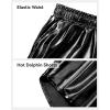 imageKEREDA Girls Metallic Shorts Sparkly Dance Outfits Shiny Costume for GirlsBlack