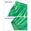 imageKEREDA Girls Metallic Shorts Sparkly Dance Outfits Shiny Costume for GirlsGreen
