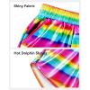 imageKEREDA Girls Metallic Shorts Sparkly Dance Outfits Shiny Costume for GirlsMetallic Gradient