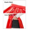 imageKEREDA Girls Metallic Skater Skirts Shiny Flared Holographic SkortRed
