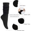 imageKEREDA Slouch Socks Women 1 Pair Knee High Scrunch Boot Socks for Women Size 611Black