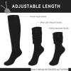 imageKEREDA Slouch Socks Women 1 Pair Knee High Scrunch Boot Socks for Women Size 611Black