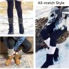 imageKEREDA Slouch Socks Women 1 Pair Knee High Scrunch Boot Socks for Women Size 611Brown