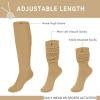 imageKEREDA Slouch Socks Women 1 Pair Knee High Scrunch Boot Socks for Women Size 611Camel