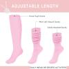 imageKEREDA Slouch Socks Women 1 Pair Knee High Scrunch Boot Socks for Women Size 611Pink