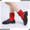 imageKEREDA Slouch Socks Women 1 Pair Knee High Scrunch Boot Socks for Women Size 611Shiny Red