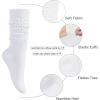imageKEREDA Slouch Socks Women 1 Pair Knee High Scrunch Boot Socks for Women Size 611White
