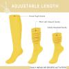 imageKEREDA Slouch Socks Women 1 Pair Knee High Scrunch Boot Socks for Women Size 611Yellow