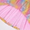 imageKEREDA Toddler Girls Layered Tutu Skirt Sparkling Sequin Tulle Dance SkirtsPink Rainbow
