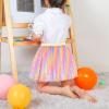 imageKEREDA Toddler Girls Layered Tutu Skirt Sparkling Sequin Tulle Dance SkirtsPink Rainbow