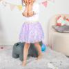 imageKEREDA Toddler Girls Layered Tutu Skirt Sparkling Sequin Tulle Dance SkirtsPurple
