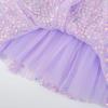 imageKEREDA Toddler Girls Layered Tutu Skirt Sparkling Sequin Tulle Dance SkirtsPurple