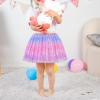 imageKEREDA Toddler Girls Layered Tutu Skirt Sparkling Sequin Tulle Dance SkirtsPurple Rainbow