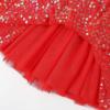 imageKEREDA Toddler Girls Layered Tutu Skirt Sparkling Sequin Tulle Dance SkirtsRed