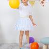imageKEREDA Toddler Girls Layered Tutu Skirt Sparkling Sequin Tulle Dance SkirtsWhite