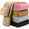 imageKEREDA Girls Fleece Lined Leggings Winter Warm Pants for Kids 314 YearsBeige