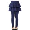 imageKEREDA Girls Leggings Ruffle Skirt School Uniform Pants Kids Clothes 414 YearsNavy